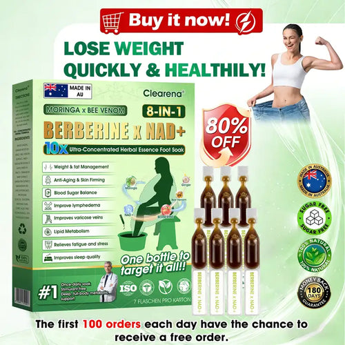 𝐎𝐟𝐟𝐢𝐜𝐢𝐚𝐥 𝐀𝐔 𝐒𝐭𝐨𝐫𝐞 🇦🇺  | 🧑‍⚕️ 𝐂𝐥𝐞𝐚𝐫𝐞𝐧𝐚® Moringa · Bee Venom · Berberine × NAD+ Eight-in-one 10× Ultra-Concentrated Herbal Essence Foot Soak — 𝐎𝐧𝐜𝐞 𝐃𝐚𝐢𝐥𝐲, 𝐕𝐢𝐬𝐢𝐛𝐥𝐞 𝐑𝐞𝐬𝐮𝐥𝐭𝐬 𝐢𝐧 𝟕 𝐃𝐚𝐲𝐬